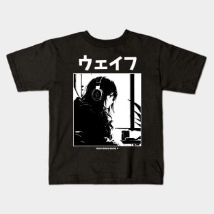 Lofi Beats | Anime Manga Girl | Japan Aesthetic Kids T-Shirt